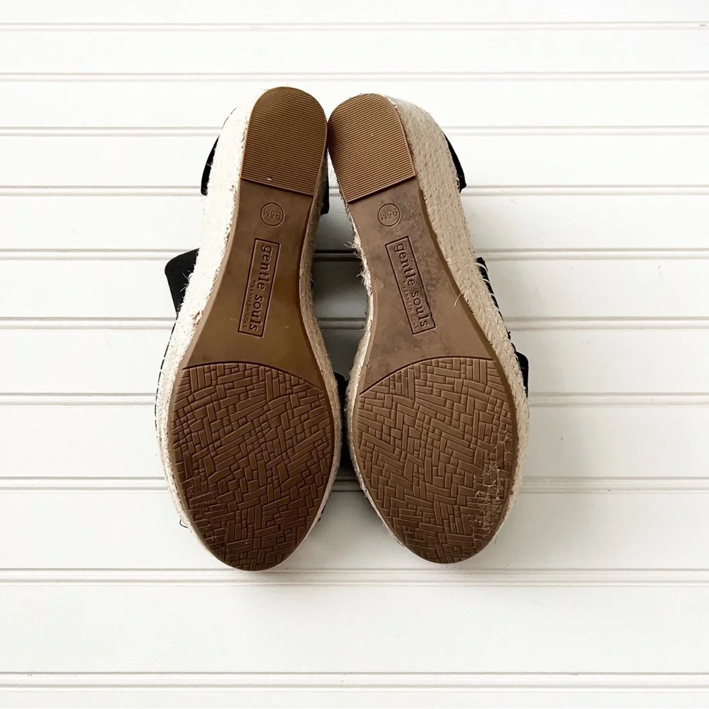 Gentle Souls Size 9.5 Colleen Espadrille Wedge Sandal